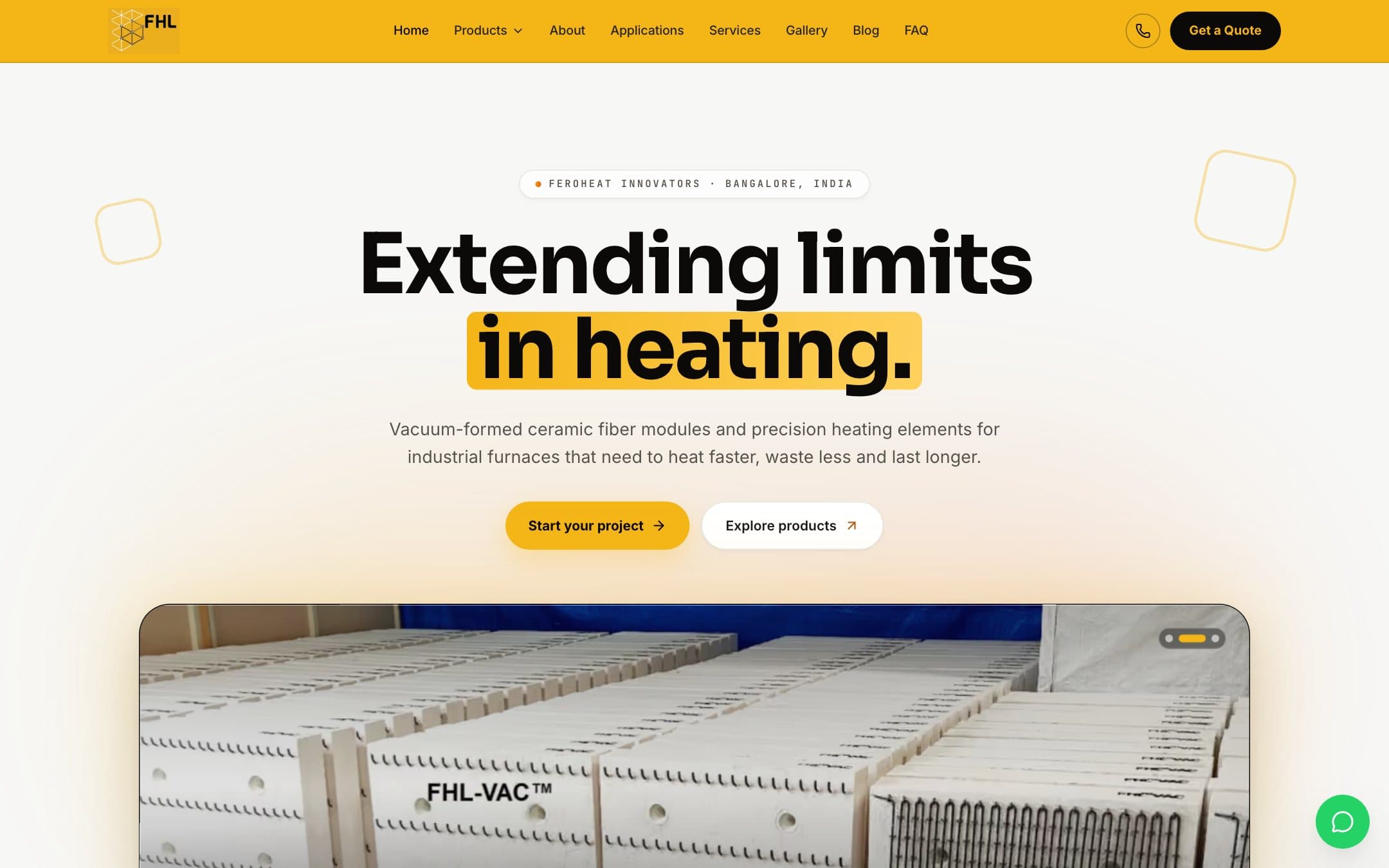 FeroHeat Innovators — FeroHeat industrial website