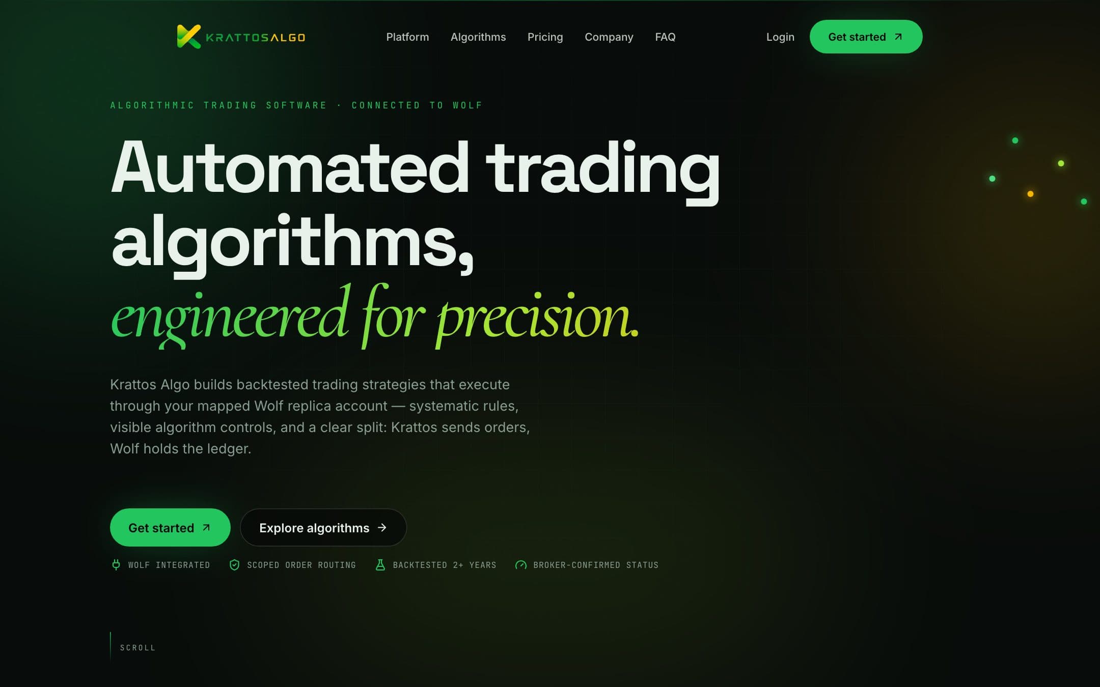 Krattos Algo — Krattos Algo trading platform